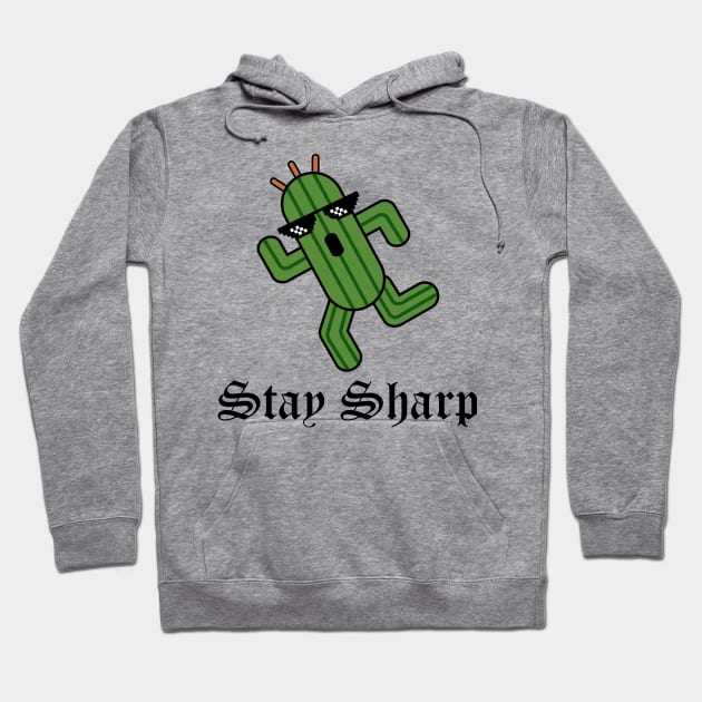 Stay Sharp Hoodie by Bitpix3l